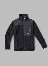Load image into Gallery viewer, Men&#39;s fleece in black front view.