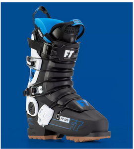 Full Tilt First Chair ski boots front angle view.
